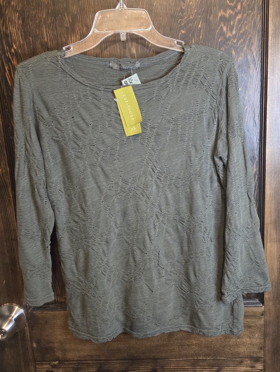 cut loose Tops - NWT Cut Loose Moss Green Textured Long-Sleeve Top Sz XS